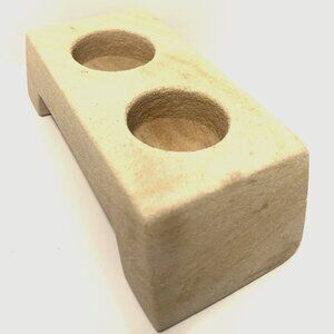 Vintage Sandstone Double Tealight Candle Holder